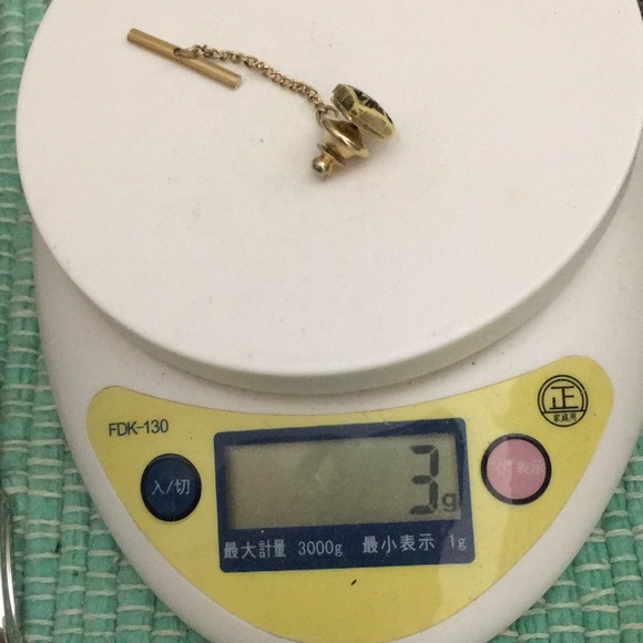 🖤SWANK vintage Chinese letter design cufflinks n lapel pin set - Picture 13 of 13